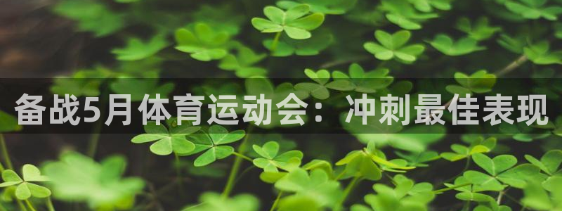 77体育app下载官网：备战5月体育运动会：冲刺最佳表现