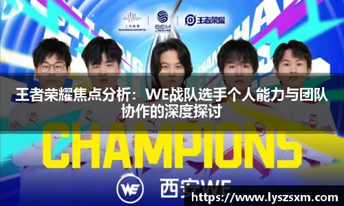 王者荣耀焦点分析：WE战队选手个人能力与团队协作的深度探讨